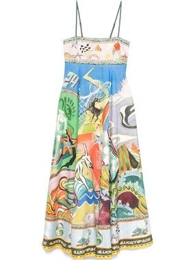 Alemais Lucky Pace Midi Dress Size 4